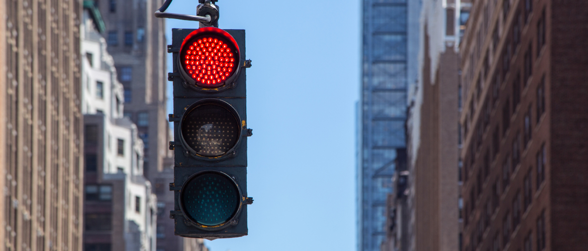 Red traffic light
